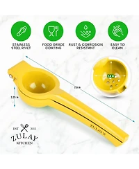 Handheld Manual Lemon Squeezer - Premium Single Bowl Citrus Juicer