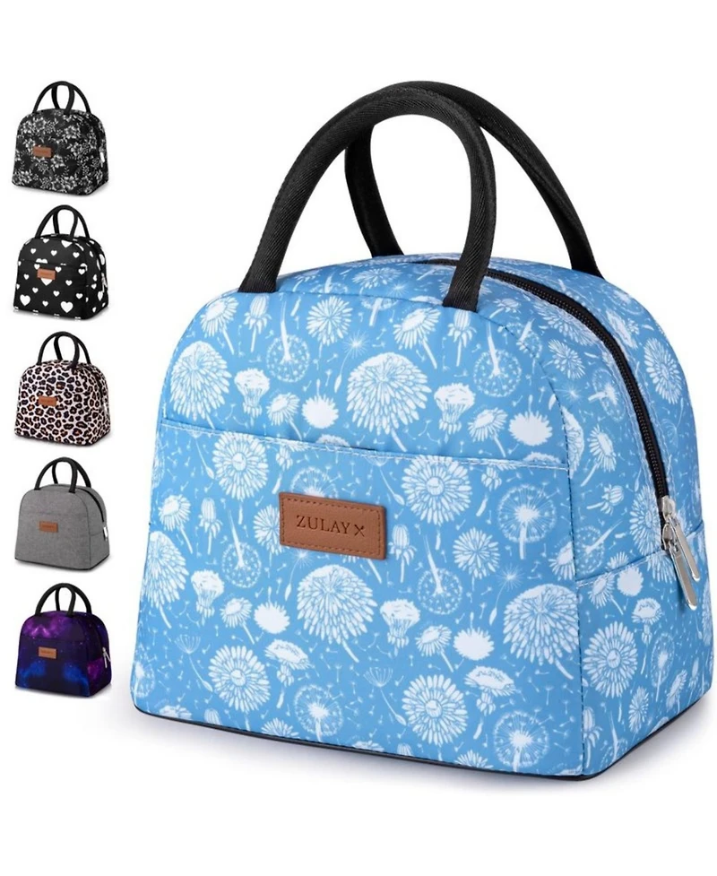 Insulated Tote Lunch Bag With Soft Padded Handles