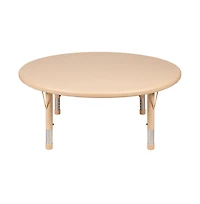 45" Round Plastic Height Adjustable Activity Table
