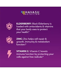 Elderberry Gummies for Kids, Immune System Supplement, Havasu Nutrition, 60ct
