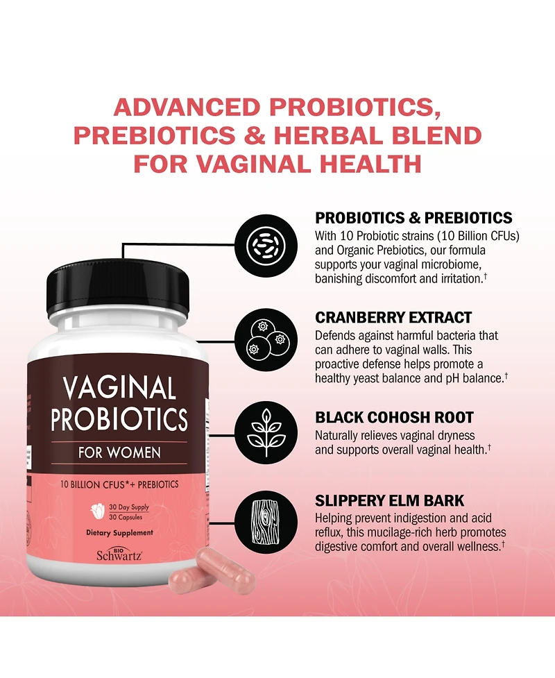 Vaginal Probiotics - Healthy Vaginal Odor & pH Balance