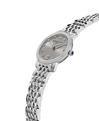 Frederique Constant Women's Swiss Classic Slimline (5/8 ct. t.w.) Stainless Steel Bracelet Watch 30mm