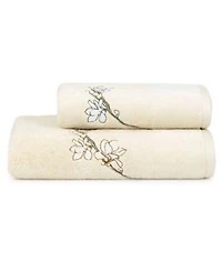 Boss Home Almond Flowers Embroidered Cotton Bath Towels