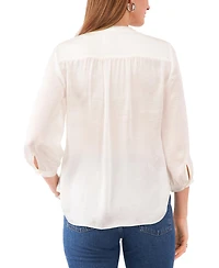 Vince Camuto Women's V-Neck 3/4-Sleeve Blouse