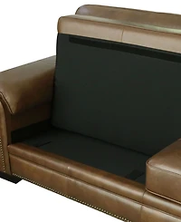 Abbyson Living Harrison 87" Leather Traditional Sofa