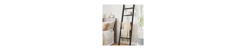 Decorative Blanket Ladder, 5-Tier Ladder Shelf, Rack for Storage and Decor