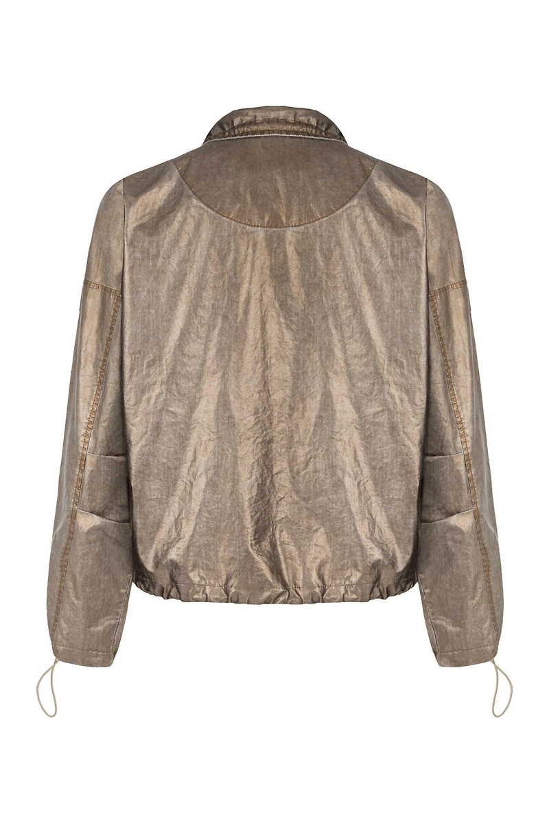 Nocturne Women's Bronze Metallic Jacket