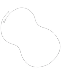 Delicate Box Chain 20" Strand Necklace (2/3mm) in 14k White Gold