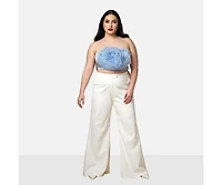 Rebdolls Plus Garden Rose Bell Bottom Pants W. Pockets