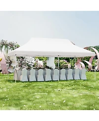 Costway 10 x 20 Ft Pop-up Canopy UPF50+ Sun Protection Tent with Carrying Bag