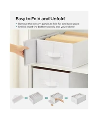6-Grid Wardrobe Clothes Organizer for Neat and Space-Saving Storage