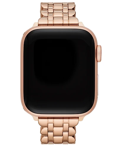 Kate Spade New York Women's Rose Gold-Tone Stainless Steel Band for Apple Watch, 42,44,45,49mm
