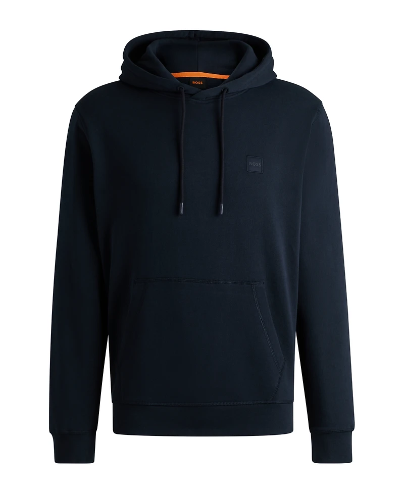 Boss by Hugo Men's Regular-Fit Cotton Terry Logo Patch Hoodie