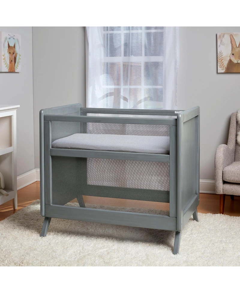 Halo Dream Inc. Breathable Mesh 2-in-1 Mini Crib - Greenguard Gold Certified