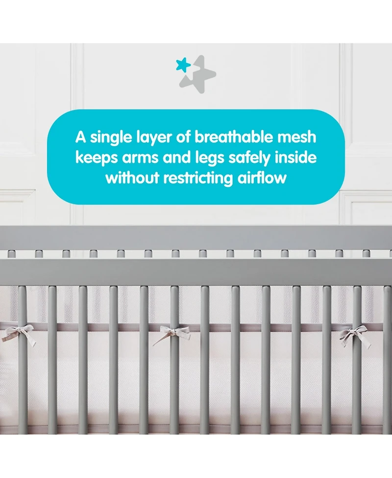 Halo Dream Inc. AirflowBaby Breathable Mesh Liner for Full-Size Cribs