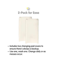 BreathableBaby Waterproof Cover, For 32" x 16" Changing Pad (2-Pack))