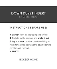Extra Warm 700 fill Power Luxury White Duck Down Duvet Comforter - King/Cal King