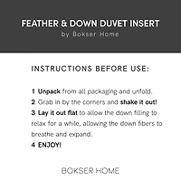All Season Feather & Down Duvet Comforter Insert - Twin/Twin Xl
