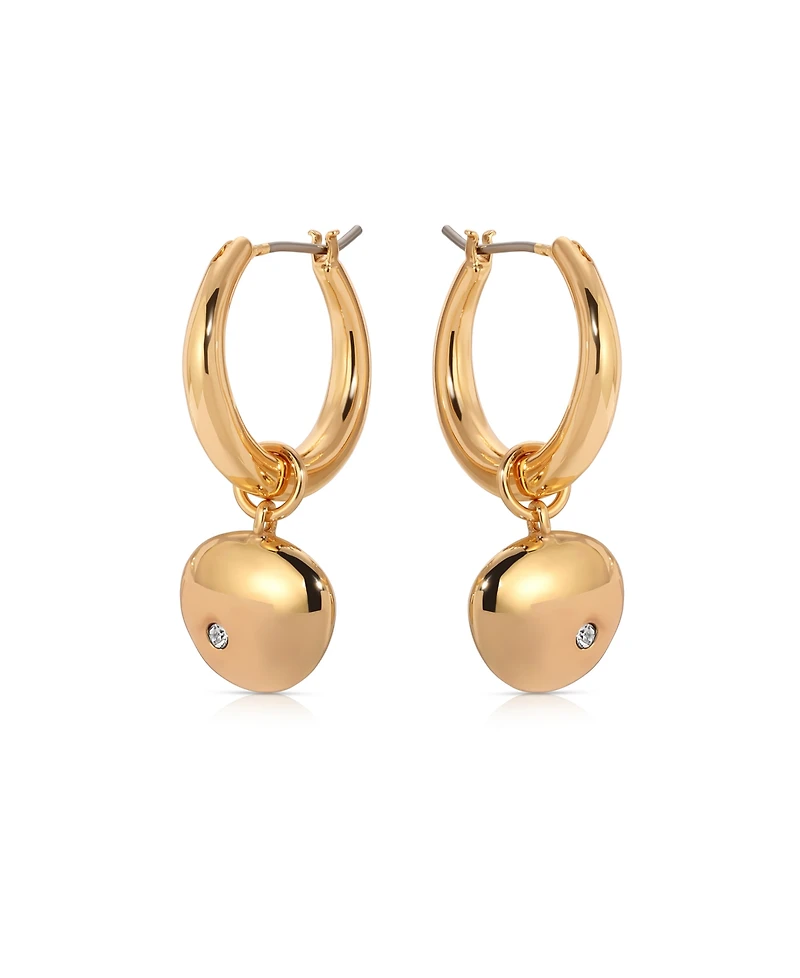 Ettika Polished Pebble Huggie Hoop Earrings