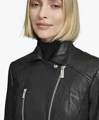 Andrew Marc Black Label Women's Carnegie Moto Leather Jacket