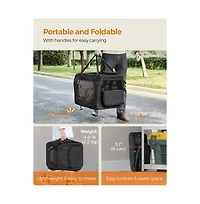 Travel Pet Carrier with Collapsible Design for Compact Storage and Transport