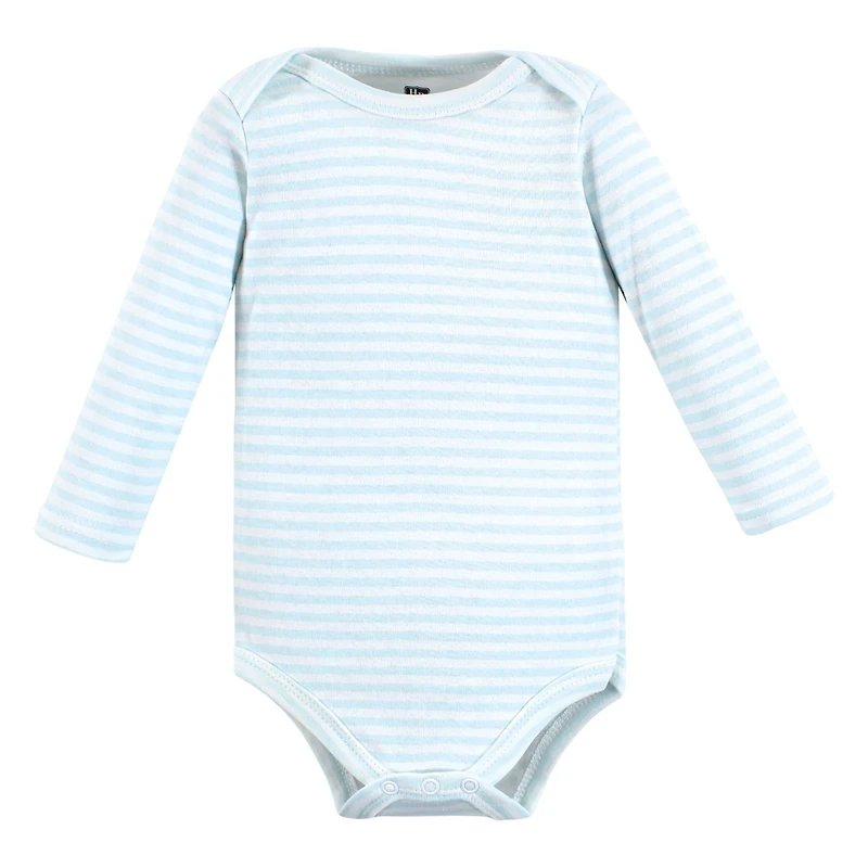 Hudson Baby Boys Cotton Long-Sleeve Bodysuits