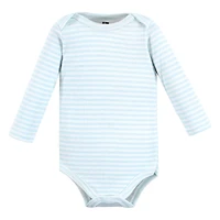 Hudson Baby Boys Cotton Long-Sleeve Bodysuits