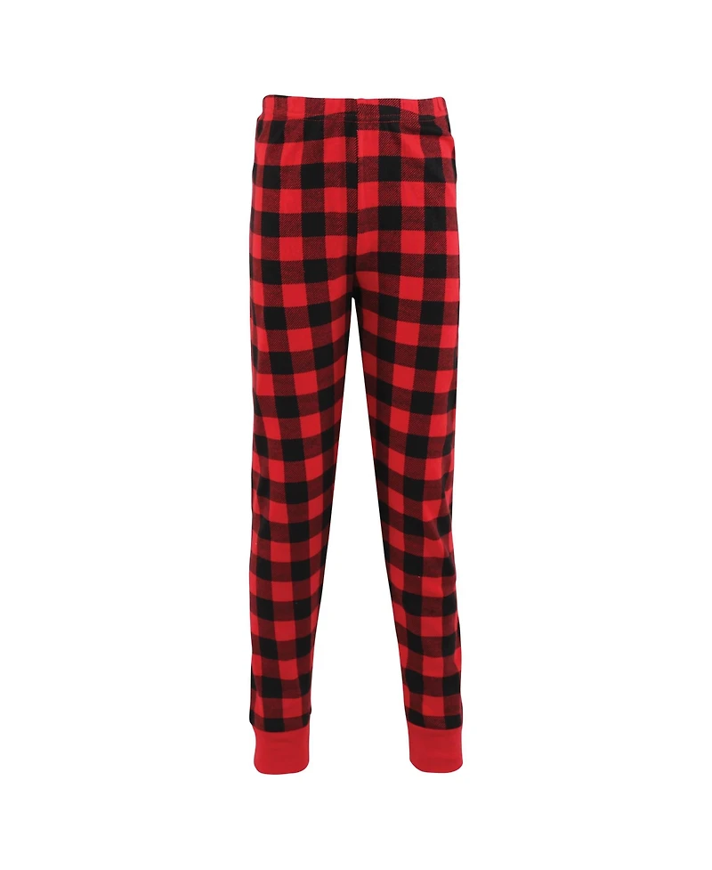 Hudson Baby Boys Cotton Top and Pant Pajama Set, North Pole