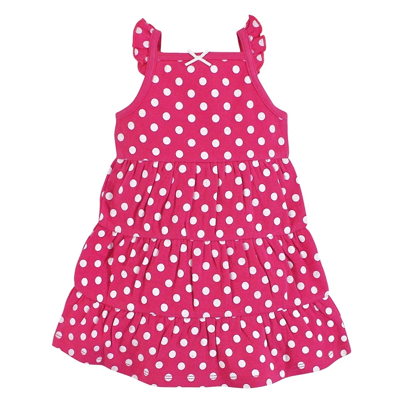 Hudson Baby Toddler Girls Cotton Dresses, Be Mine Valentine 2pck