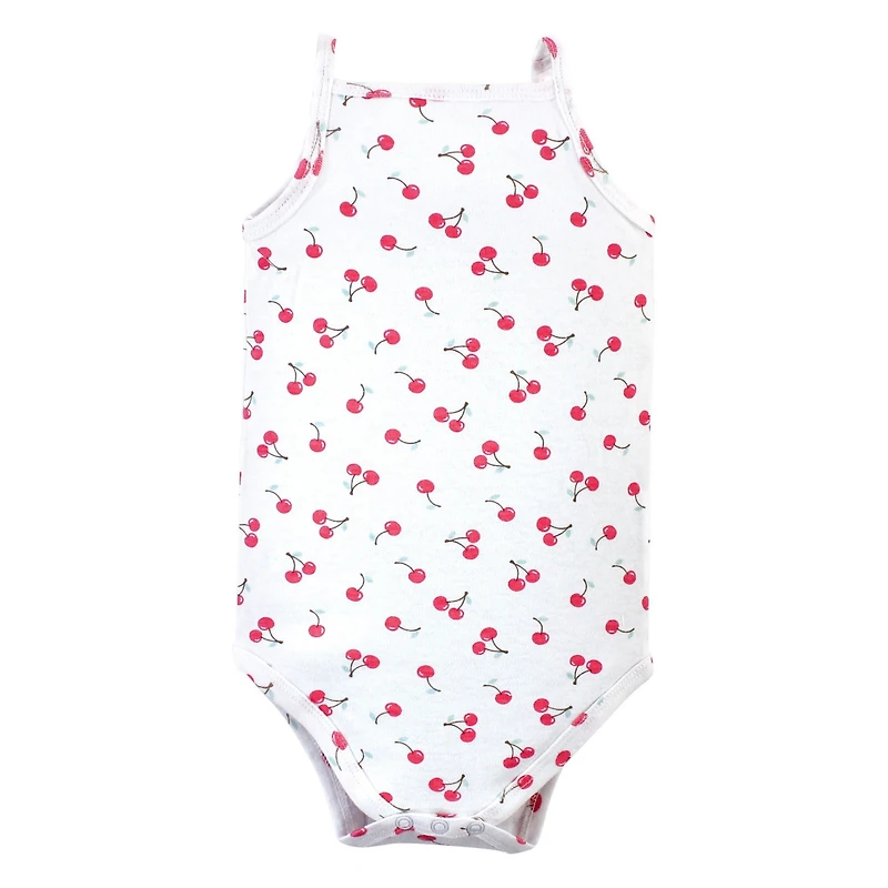 Hudson Baby Girls Cotton Sleeveless Bodysuits