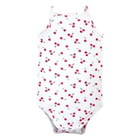 Hudson Baby Girls Cotton Sleeveless Bodysuits