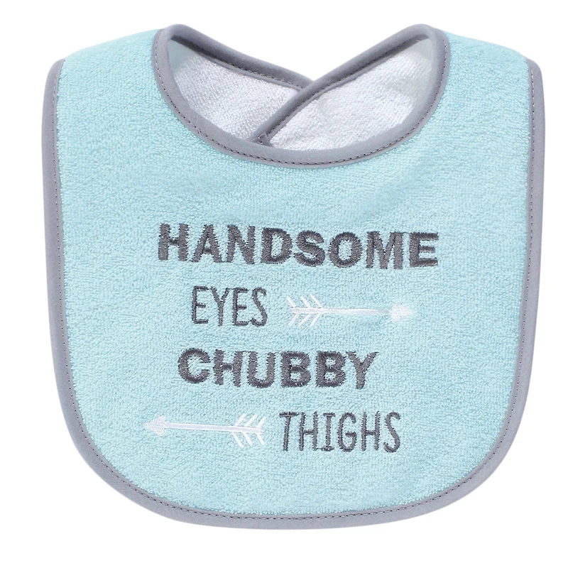 Hudson Baby Boys Four-Piece Fiber-Filled Feeding Bibs