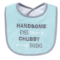 Hudson Baby Boys Four-Piece Fiber-Filled Feeding Bibs