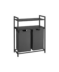 Slickblue Laundry Hamper, Sorter With 2 Pull-out And Removable Bags, Shelves, For Room