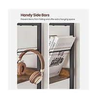 6-tier Bookshelf, Bookcase For Office, Shelving Unit, With Back Panels