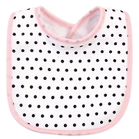 Hudson Baby Girls Cotton and Polyester Bibs