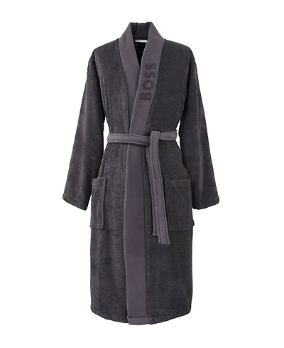Boss Home Plain Kimono Cotton Men's Bathrobe
