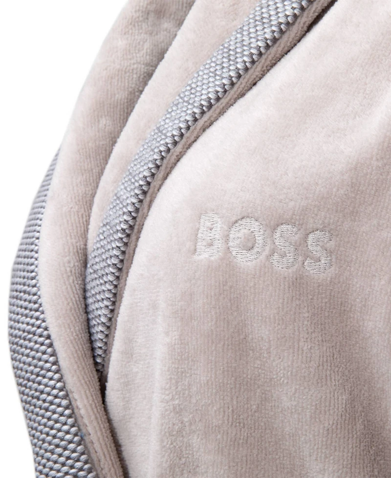 Boss Home Lord Woman's Cotton Velour Shawl Bathrobe