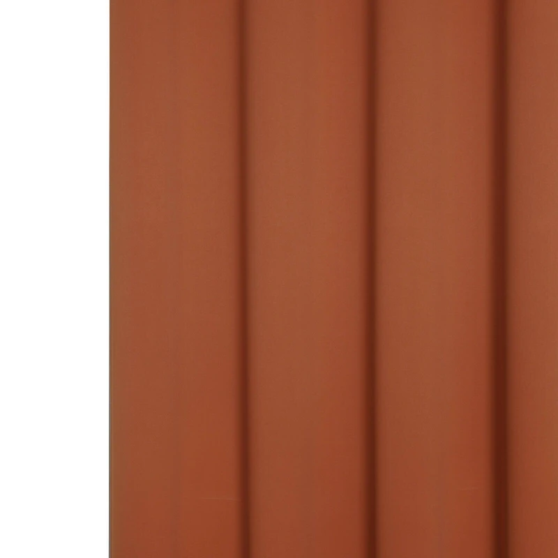 Kate Aurora Hotel Living 2 Pack 100% Blackout Grommet Top Orange Spice Curtain Panels