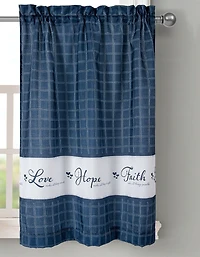 Kate Aurora Country Farmhouse Autumn Harvest Plaid Sunflowers & Pumpkins Rod Pocket Cafe Kitchen Curtain Tier Valance Set