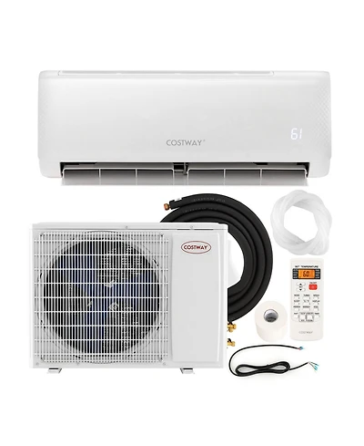 12000 Btu 21 SEER2 208-230V Ductless Mini Split Air Conditioner with Heater Pump