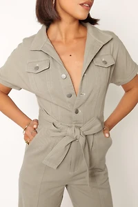 Petal and Pup Women's Demi Contrast Stitch Jumpsuit