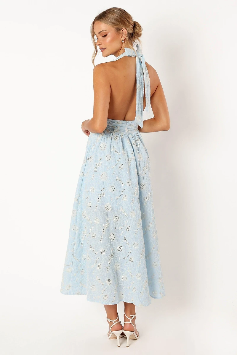Taila Halterneck Maxi Women's Dress