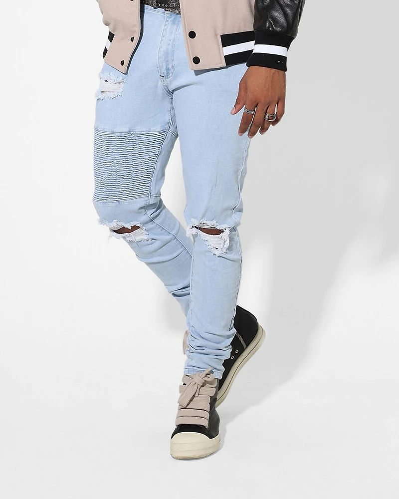 Men's Index Distressed Biker Jeans
