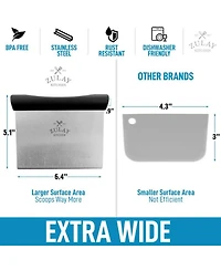 Multi-purpose Bench Scraper and Chopper