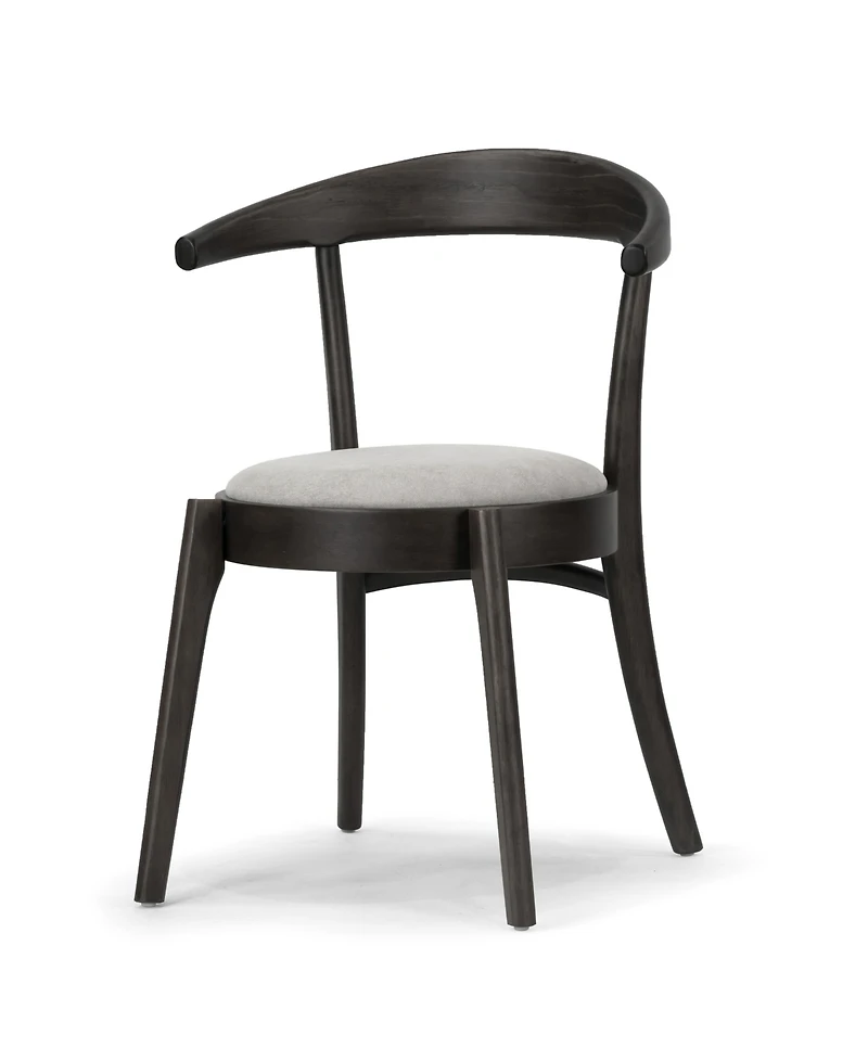 Glamour Home 29.92" Audra Rubberwood, Fabric Dining Chair