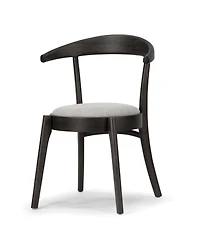 Glamour Home 29.92" Audra Rubberwood, Fabric Dining Chair