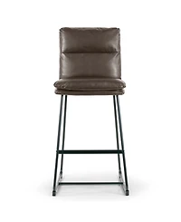 Glamour Home 30" Aulani Iron, Polyester Barstool