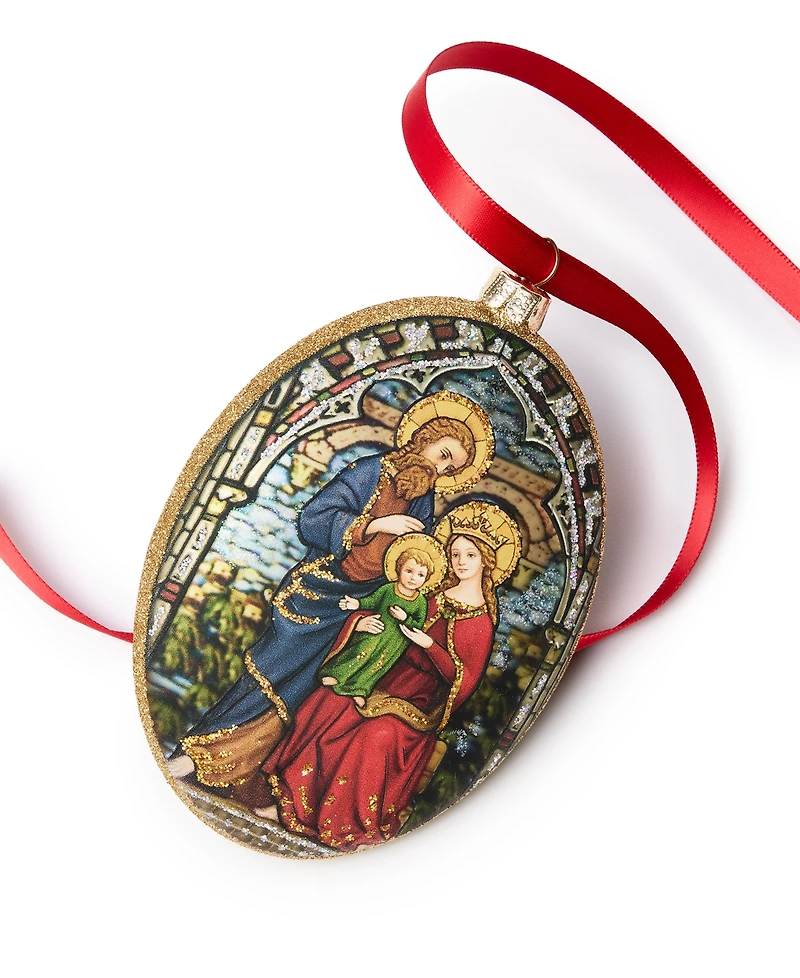 Holiday Lane Blessed Oval Holy Family Ornament, Exclusively at Macy's