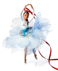 Holiday Lane Ballet Dancing African American Ballerina in Blue Ornament, Exclusively at Macy's